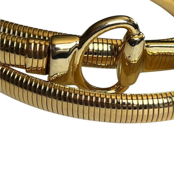 Vintage Gold Slinky Rope Metal Belt MCM Glam Retro 60s main image 4